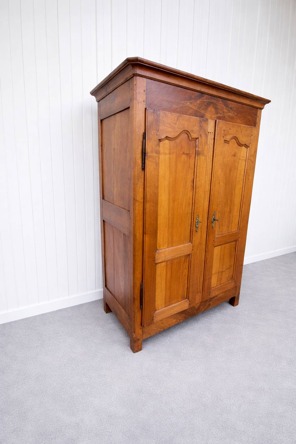 Antique walnut wardrobe – 19th century