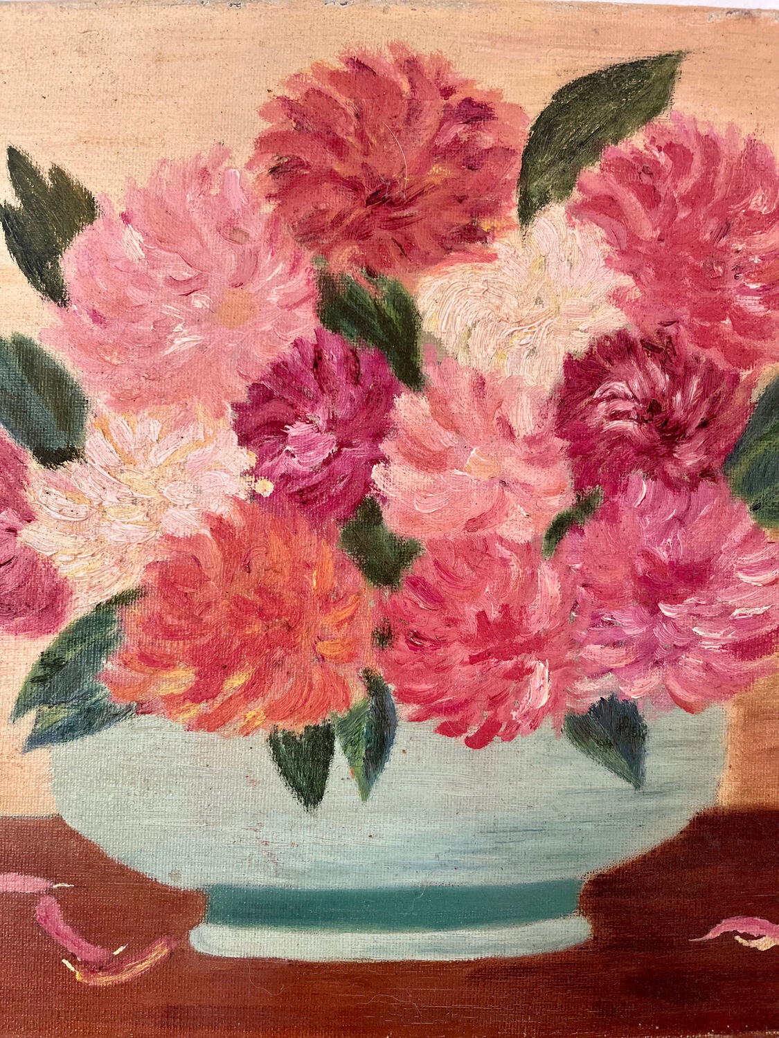 Oil on canvas Bouquet of flowers