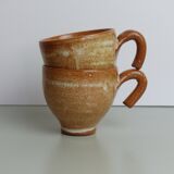 Set of 6 cups in Vallauris sandstone