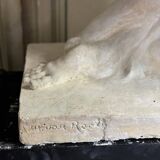 Large Workshop Plaster, Young Nude Woman, Signature on the Base