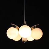 1970s Glass Chandelier by Instala Decin, Czechoslovakia