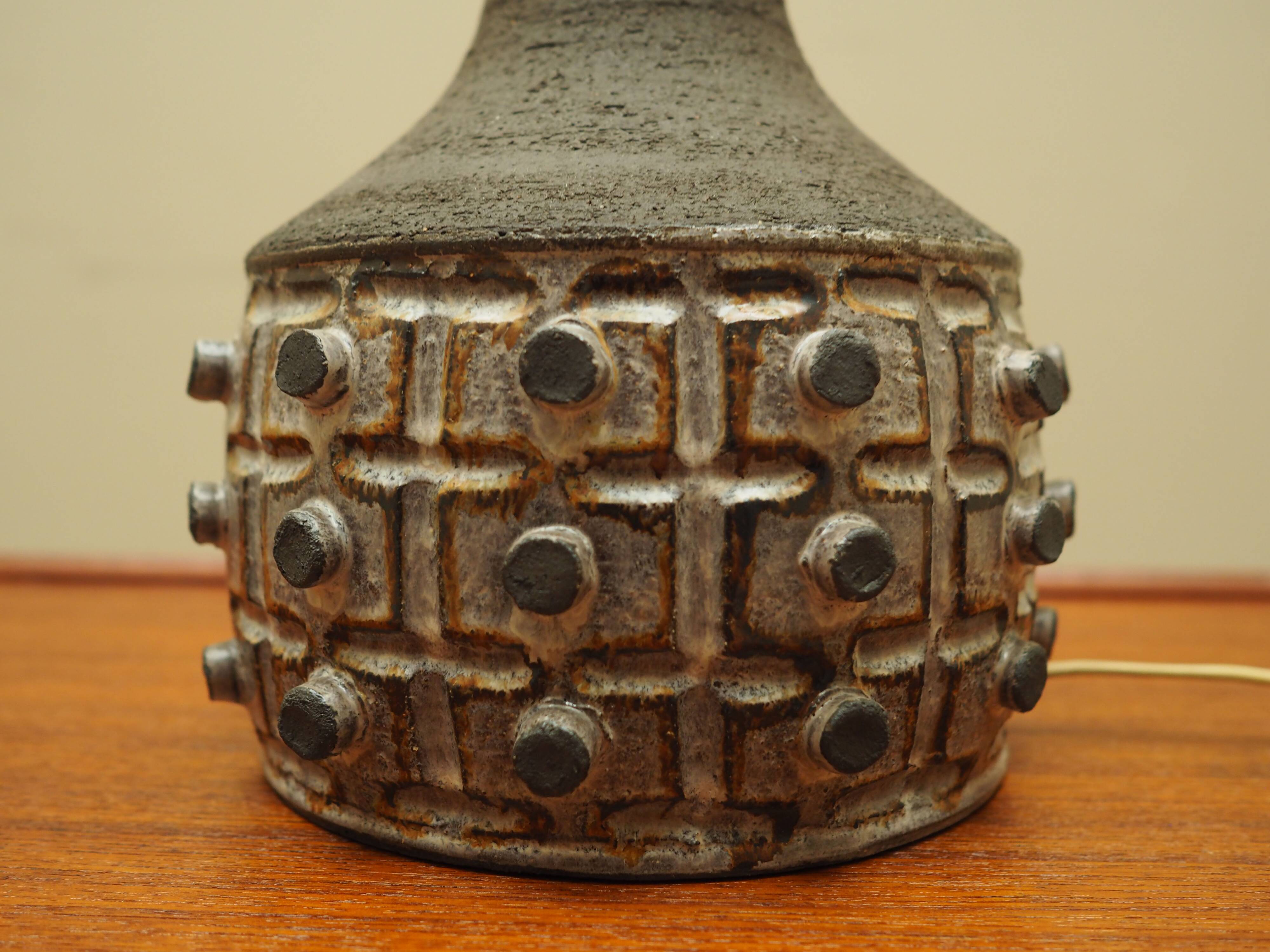 Ceramic lamp, Danish design, 1970s, production: Denmark