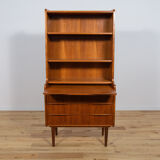 Mid-century teak shelf with pull-out top, 1970s