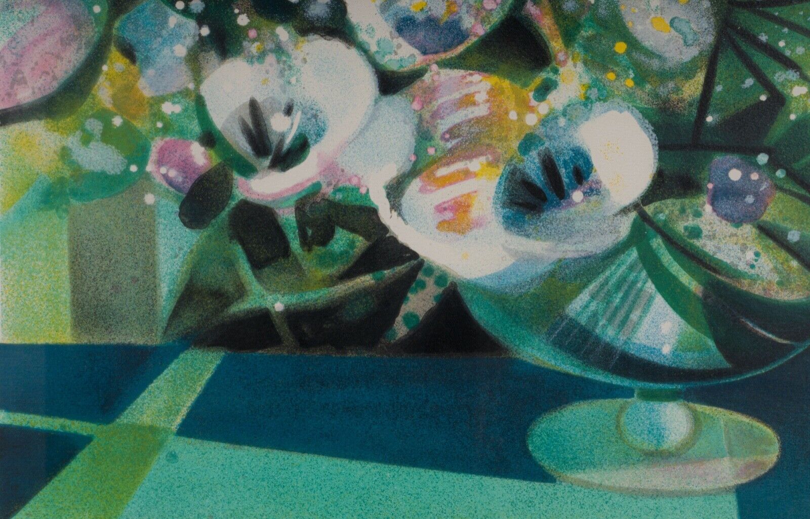 Lithograph camille hilaire bouquet of flowers 121 of 175 certificate