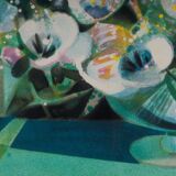 Lithograph camille hilaire bouquet of flowers 121 of 175 certificate