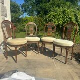 Antique Louis XVI style chair – lyre back, handcrafted upholstery