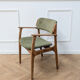 Chair Erik Buch model 49 oak & velvet