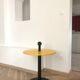 Coffee table / Yellow and black-sned peeling