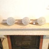 Chiselled glass wall sconce from the 70s