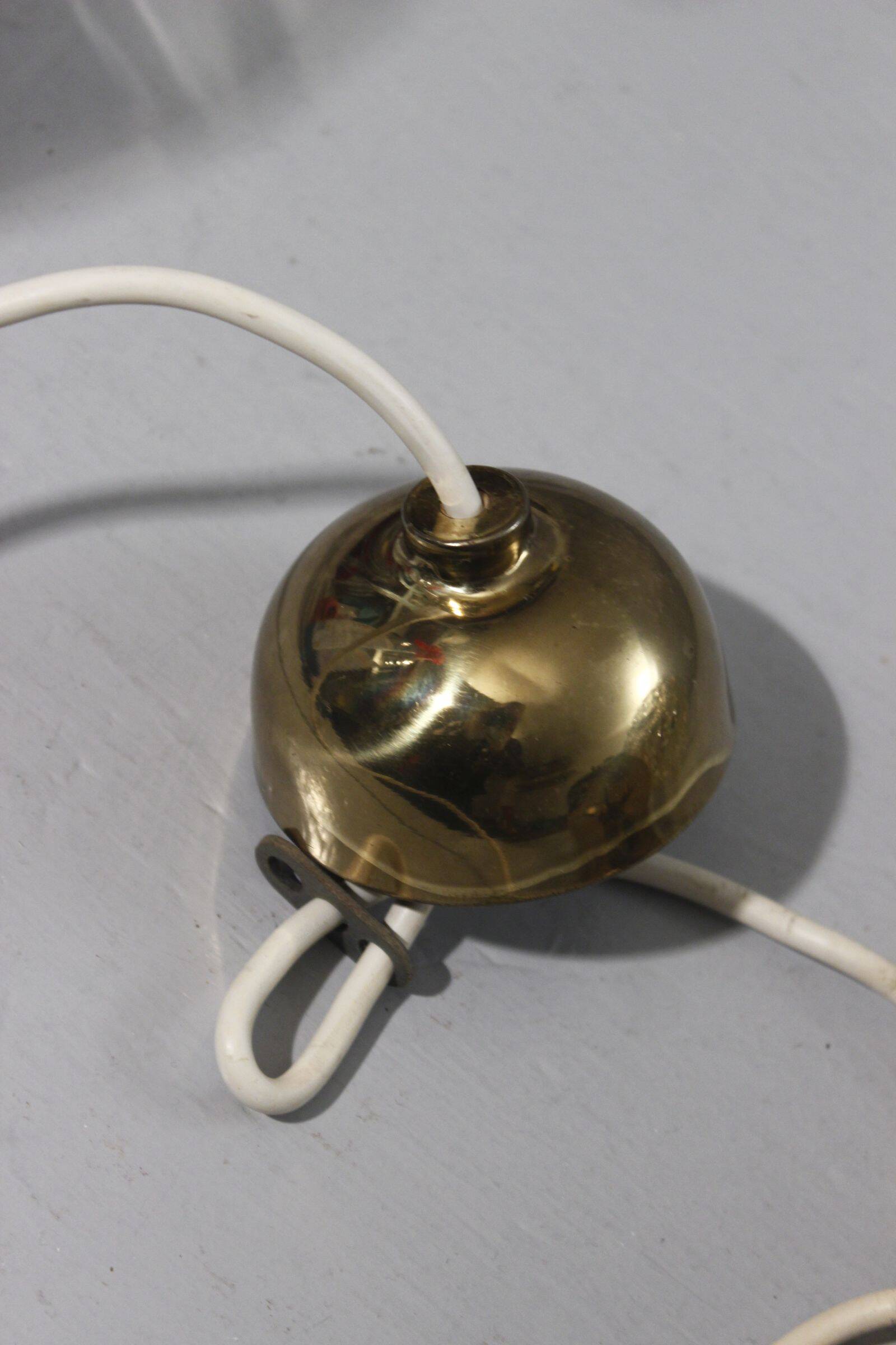 Bubble glass pendant light by Helena Tynell, Limburg design, 1960s.