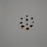 Vintage kettle orange enameled steel 1.5 liter