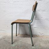 Green school chair