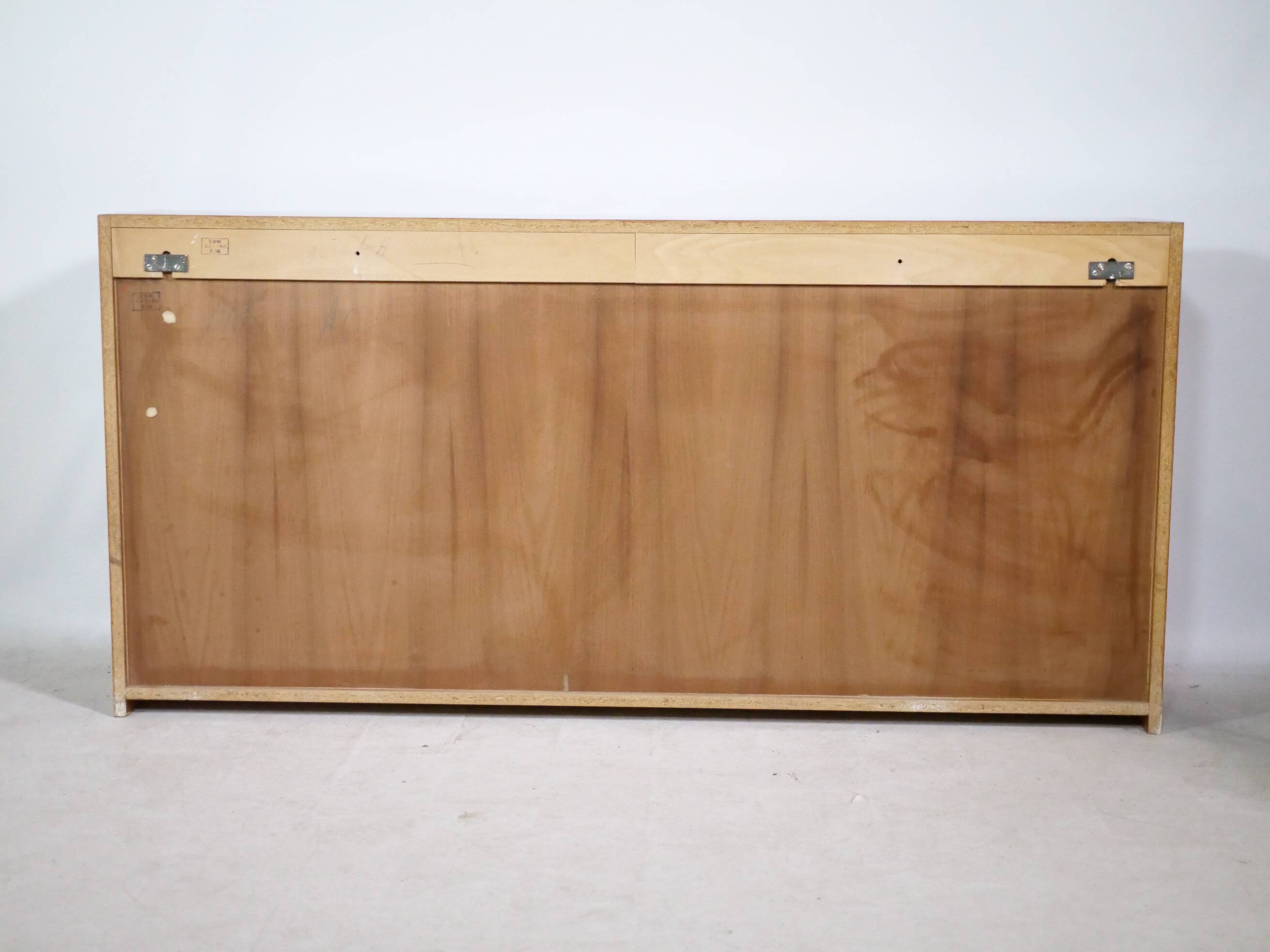 Buffet en bois à portes coulissantes EBW, Allemagne, années 1960