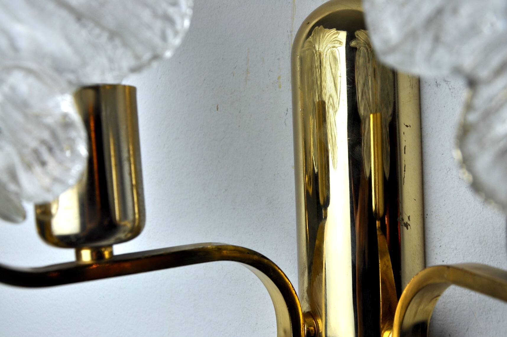 “Leaves” wall lamp by Carl Fagerlund, Murano glass, Germany, 1970