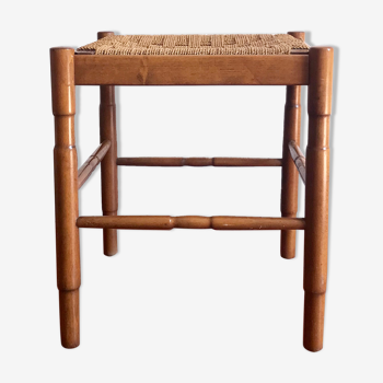 Wooden stool and rope