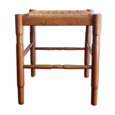 Wooden stool and rope