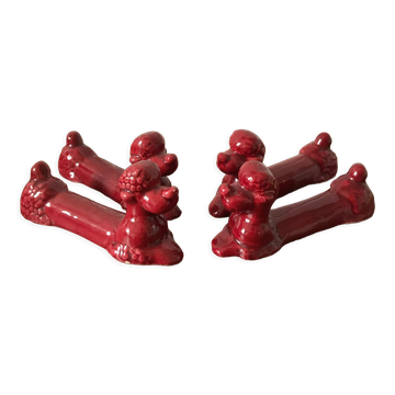 Knife holder dog poodle