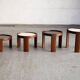 Set of 4 nesting tables by Gianfranco Frattini.
