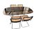 Table with 4 Cesca chairs by Marcel Breuer for Gavina, 1960s