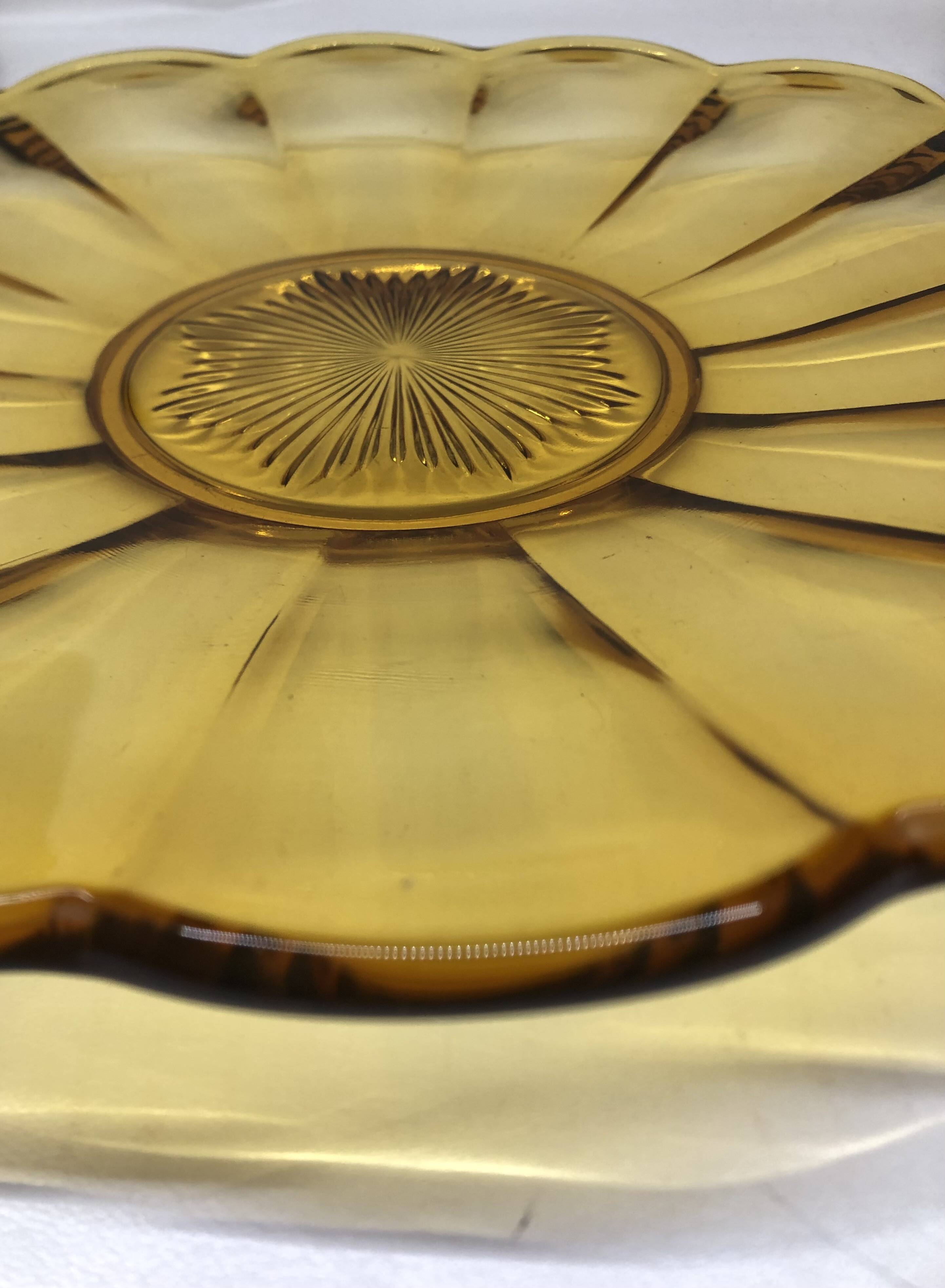 Luxval art deco dish by Val Saint Lambert