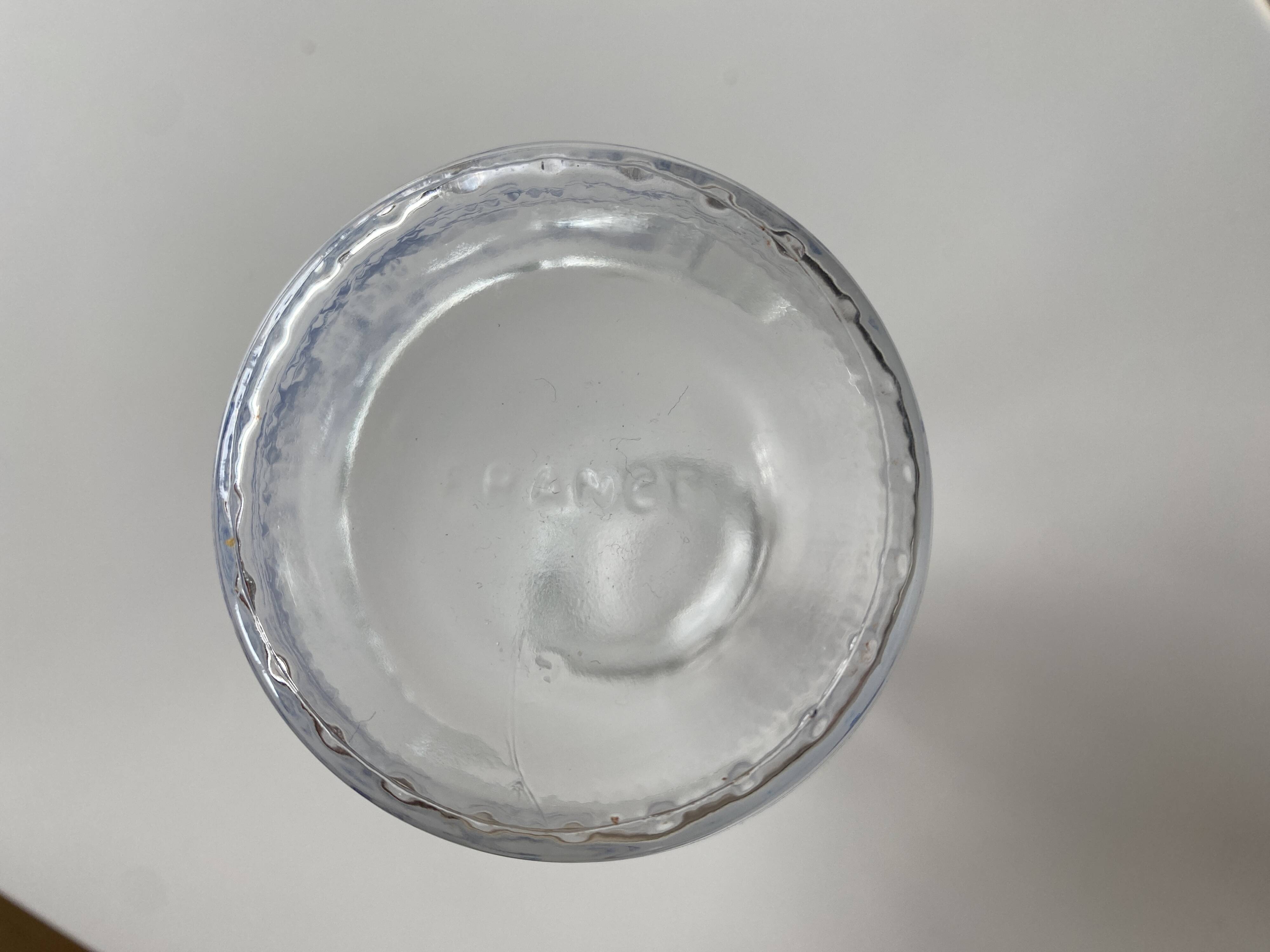 Liqueur carafe - Vintage model in glass decorated in Toile de Jouy style