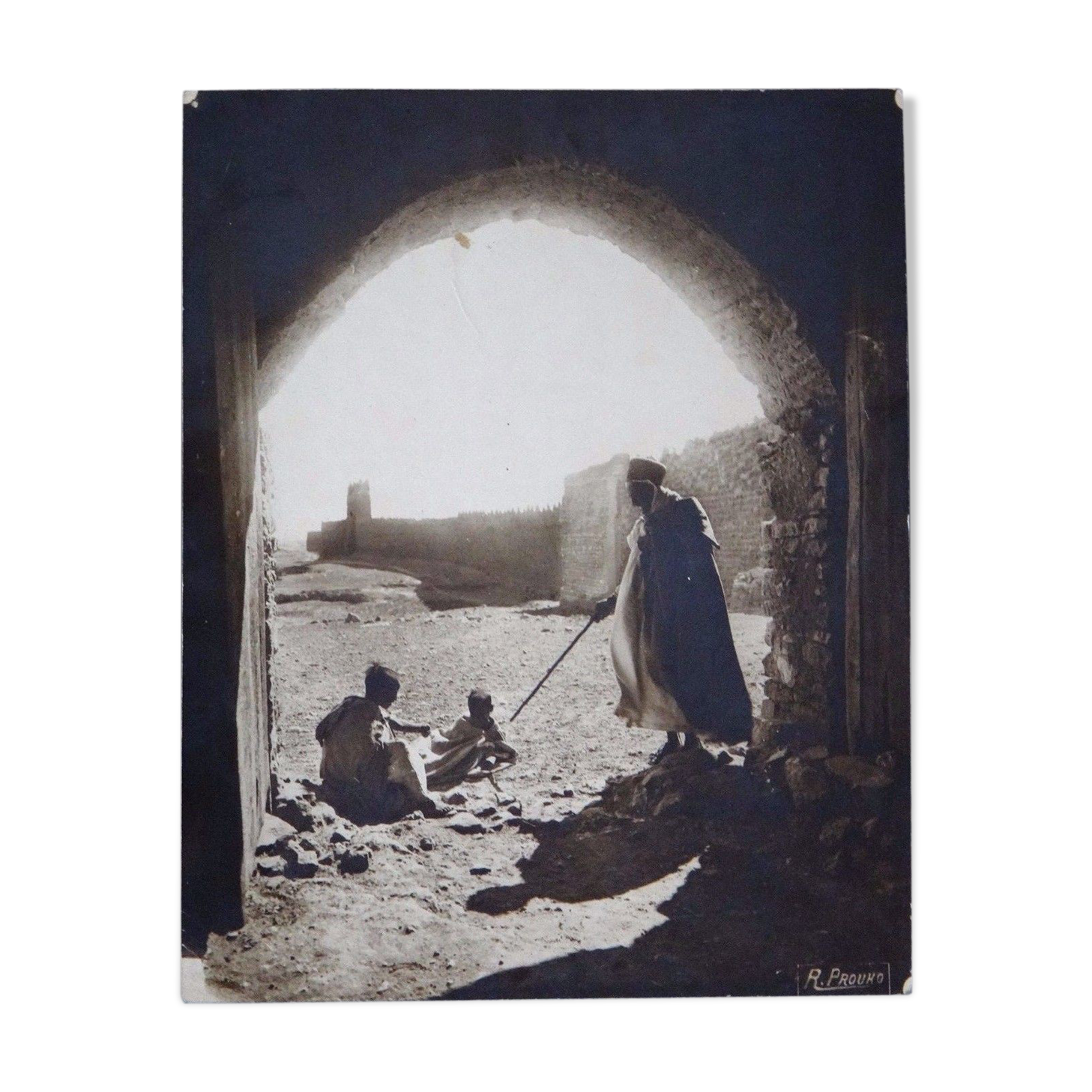 Orientalist photo René Prouho Figguig Morocco East Africa 30cmx23cm