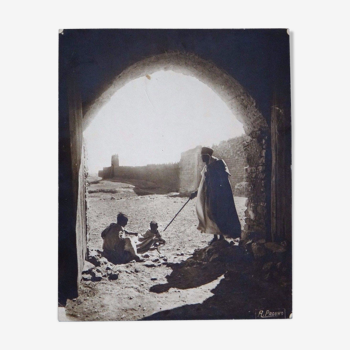 Photo orientaliste René Prouho Figuig Maroc oriental Afrique 30cmx23cm