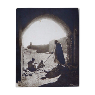Orientalist photo René Prouho Figguig Morocco East Africa 30cmx23cm