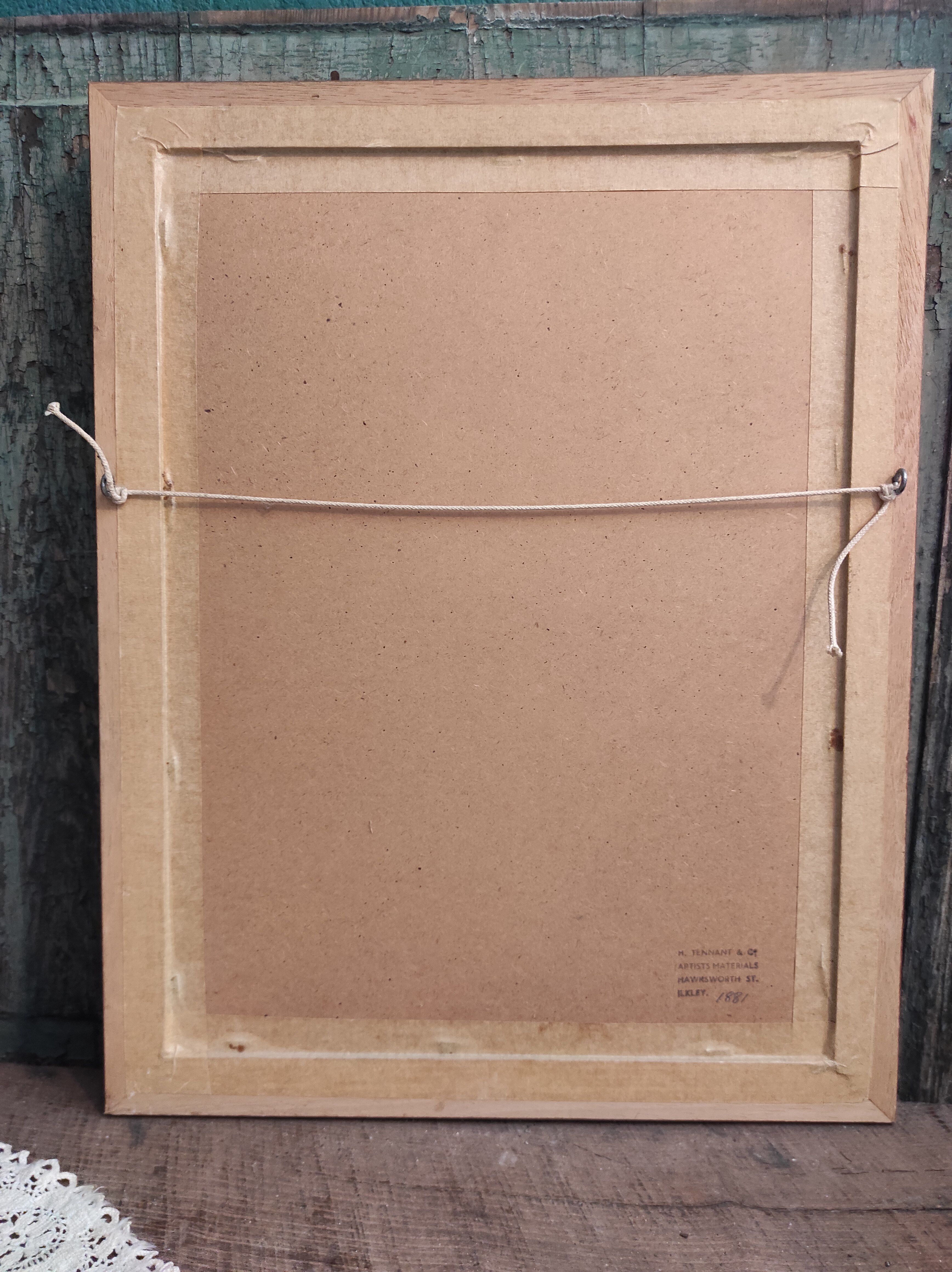 Vintage oil painting of flowers signed Bramwell