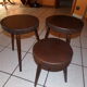 Lot de 3 tabourets tripodes