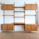 Ensemble mural modulable teck blond danois des années 60/70