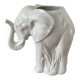 Vintage elephant umbrella stand in glazed ceramic