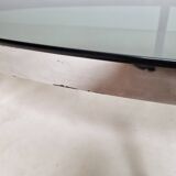 Vintage chrome and smoked glass coffee table