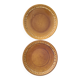 Vintage ceramic plate pair honey - Kera Vitral, Czechoslovakia