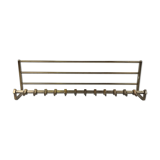 Mid century old industrial wall mounted coatrack