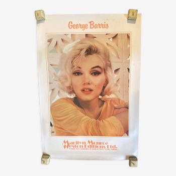 Affiche entoillée vintage poster Marilyn Monroe georges barris eston edition ltd  58 x 88 cm