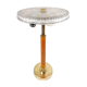 Mid-century Swedish table lamp in brass, crystal, and wood by Boréns.