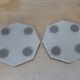Pair of octagonal mirrors beveled 40s 50s