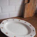 Grand plat à fleurs