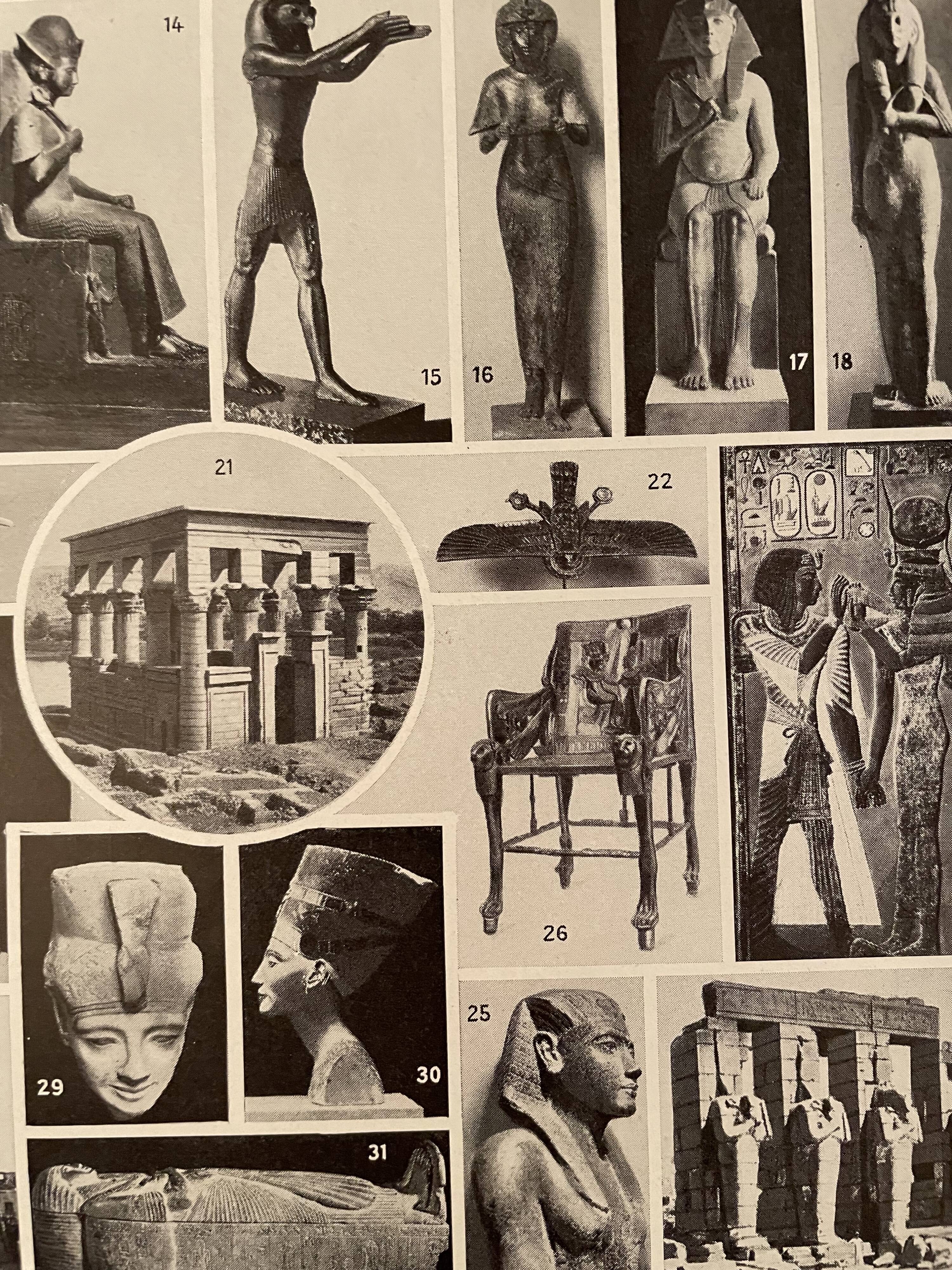 Photographic plate on Egypt from 1928