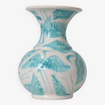Vase à flûte - Bleu glacé