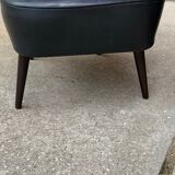 Mid-Century Sky Black Chairs, 1950s, Set of 2