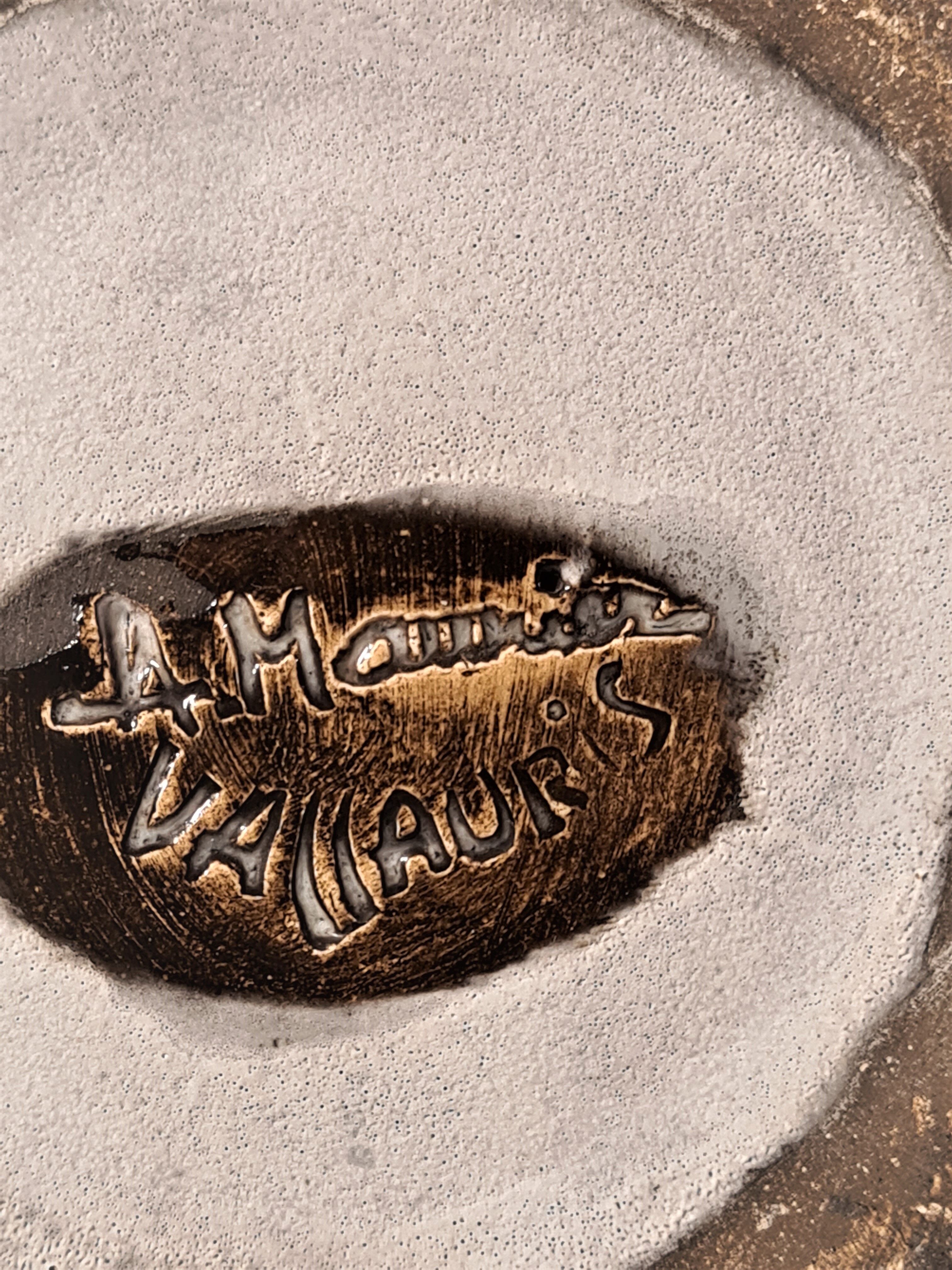 Alain Maurier's plate - Vallauris