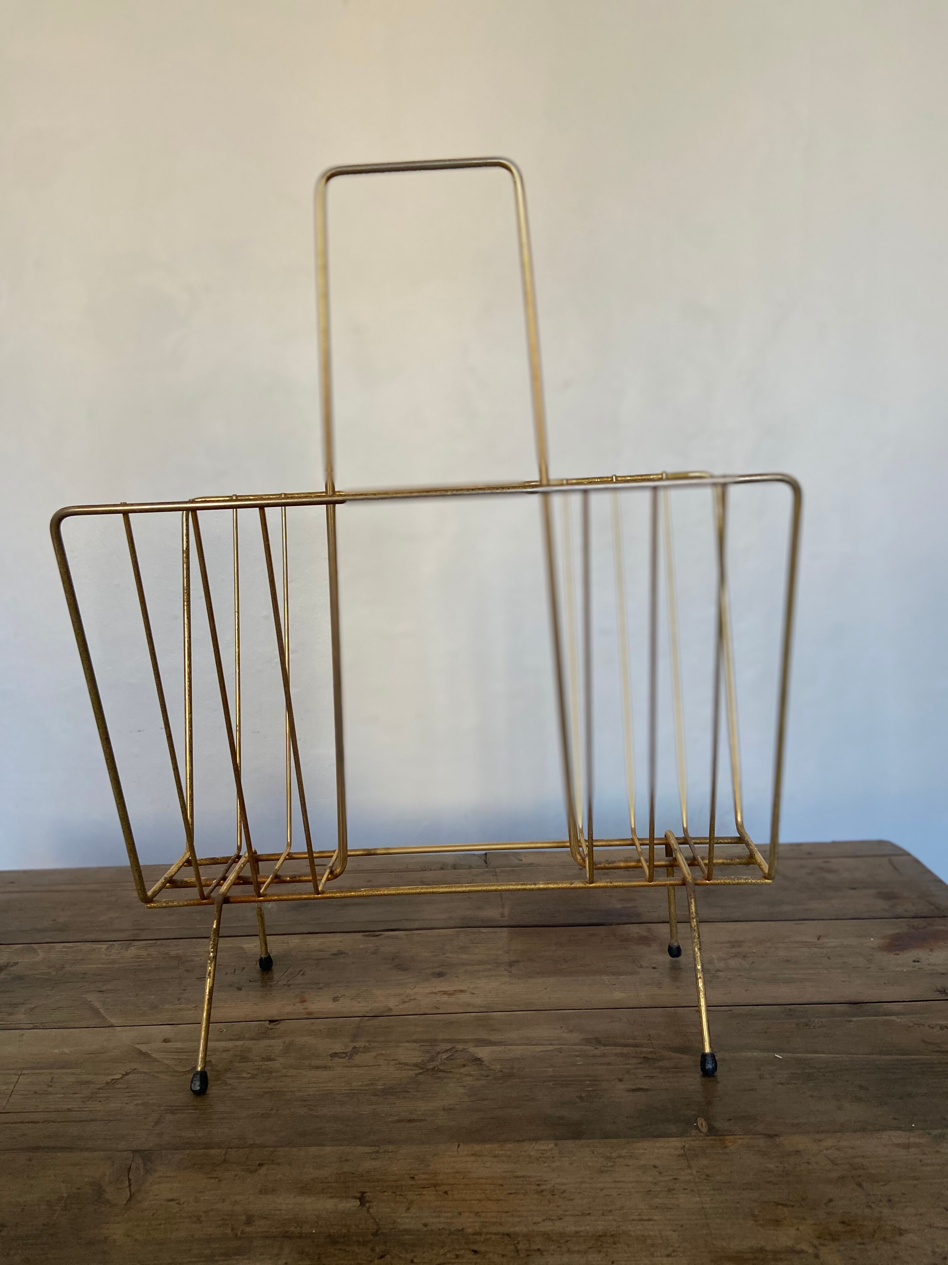 Vintage brass magazine door