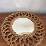 Rattan mirror