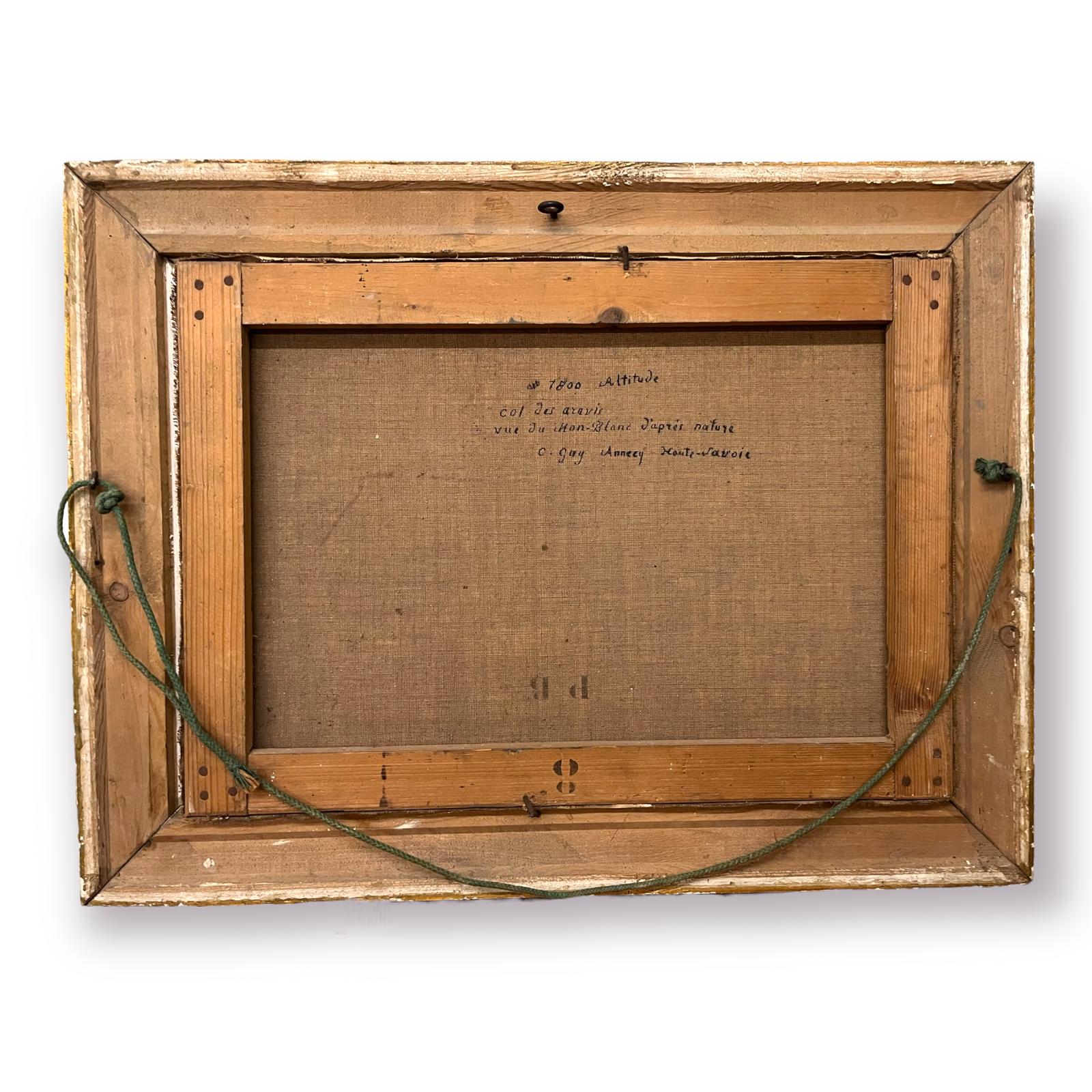 Oil on canvas of the Col des Aravis in Haute-Savoie