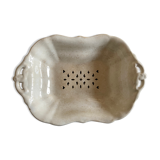 Plat à égoutter 19e en faience hollandaise Petrus Regout & co
