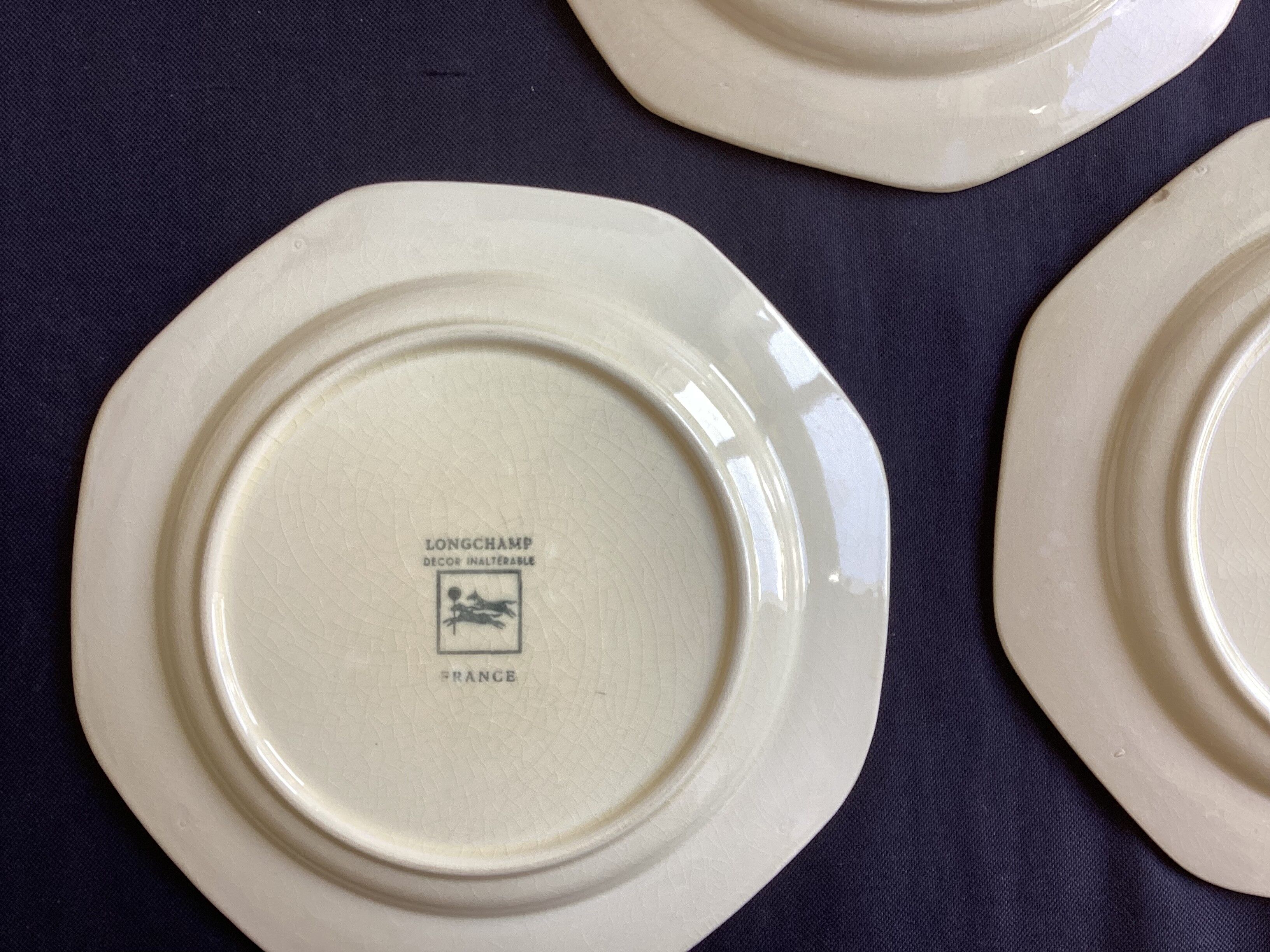 Set of 3 flat plates Longchamp