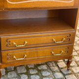 Louis XV Art Nouveau secretary, solid wood, medium satin oak