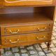 Secrétaire art nouveau Louis XV bois massif chêne moyen satin